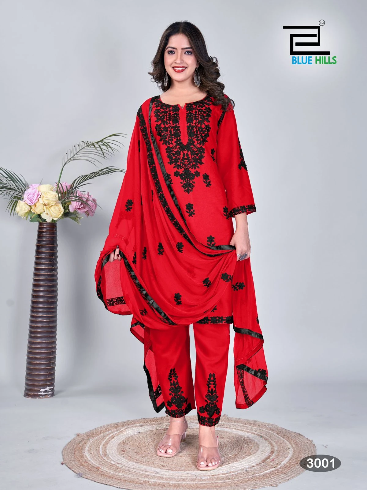 Blue Hills Black Bunny Vol 3 14 Kg Rayon Wholesale Readymade Salwar Suit Catalog — Wholesale Salwar Suits, Blue Hills wholesale from Surat - Gallery Image 2